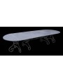 Great modular oval table french legs