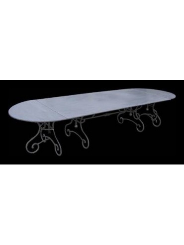 Great modular oval table french legs