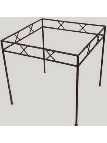 Table base in iron with little crosses