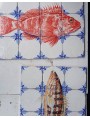Fishes majolica panel - red scorpionfish - Scorpaena scrofa