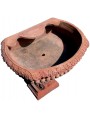 Large wall terracotta fountain - foot and basin