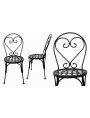 Italian forged iron garden chair