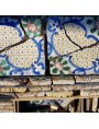 Ancient italian Majolica tile Giustiniani glazed tiles