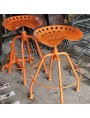VINTAGE STOOL - SEAT TRACTOR ADJUSTABLE IN HEIGHT