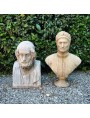 Bust of Homer next to the greatest Italian poet "Dante"