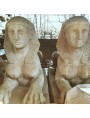 Egyptians terracotta sphinxes