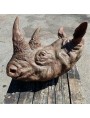 Terracotta Rhino head trophy