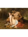 Faun and Bacchant by william Adolphe Bouguereau (1825-1905)