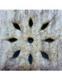 50x50cms Manhole cover with almond holes - limestone