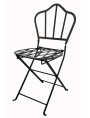 Folding Castellini's chair wrought iron garden chair