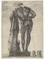 Hercules Farnese engraved by Hendrick Goltzius 1591