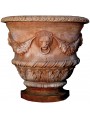 Impruneta terracotta wall-mounted vase