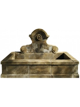 Large stone fountain - 13 pieces 220 cm long
