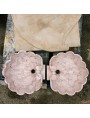 Lavandino a Conchiglia in marmo rosso di Verona non cerato