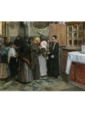 El beso de la reliquia painted by Joaquin Sorolla in 1893