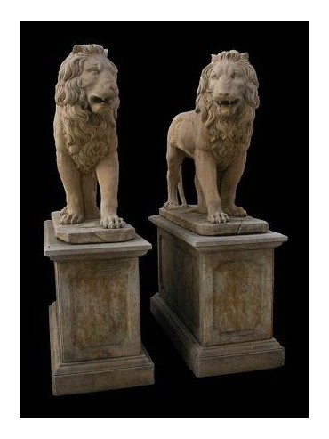 Large stone lions