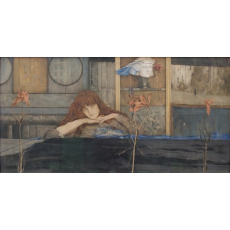 La Notte Hipnos - Dio del Sonno Dipinto di Fernand Khnopff 