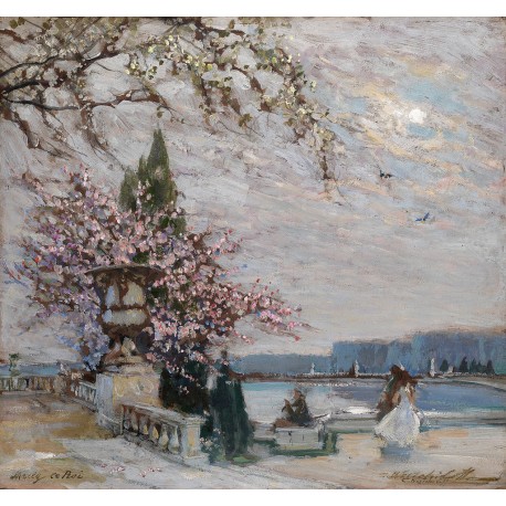 Spring in Versailles Constantin Aleksandrovich Westchiloff, 1938. Russian, 1877-1945