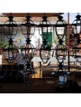 Lantern and iron shelf our production