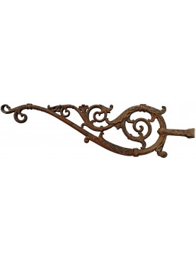 ancient Cast-iron bracket 135 cm for lantern