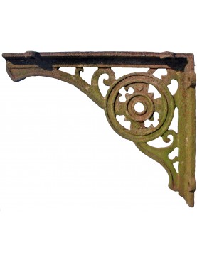 ancient Cast iron brackets pair 76cm