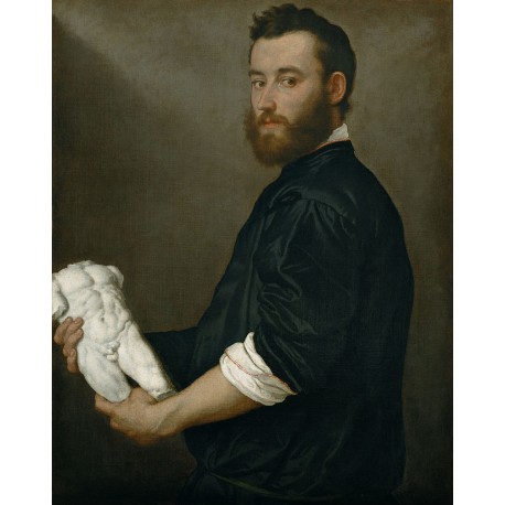 The portrait Alessandro Vittoria by Giovan Battista Moroni