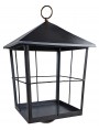 Unfinished lantern without glasses with black anti-rust