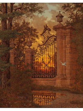 ﻿Ferdinand Knab (1834-1902) - The castle gate (1881)