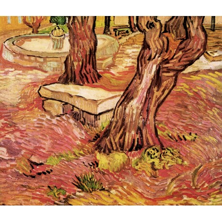 Vincent van Gogh - The stone bench in the garden of the Saint-Paul hospital (1889), Sao Paulo Museum of Art, Avenida Paulista, S