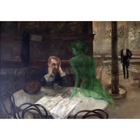Viktor Oliva - The Absinthe Drinker, 1901.