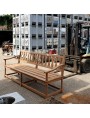 Large bench, natural teak Recuprando srl yard