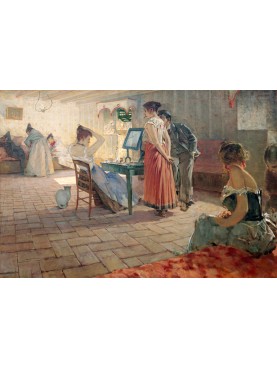 Telemaco Signorini (Florence 1835, 1901) The morning toilet, 1898, oil on canvas, 120 x 175 cm