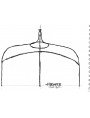 Gazebo 5 x 5 meters for roses or climbing plants