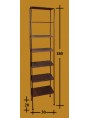Vertical library - height 180 cms - with 7 tiers