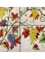 Maiolica Tiles Panel with Grapes