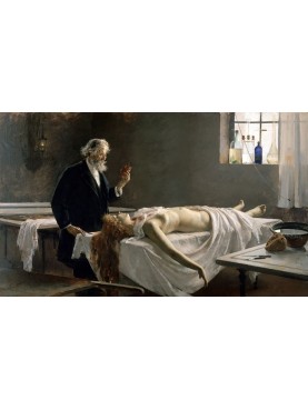 Painting by Enrique Simonet - The Autopsy (1890)