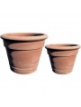 Small pots for greenhouses with Ø20cm and H16cm turned by hand in terracotta