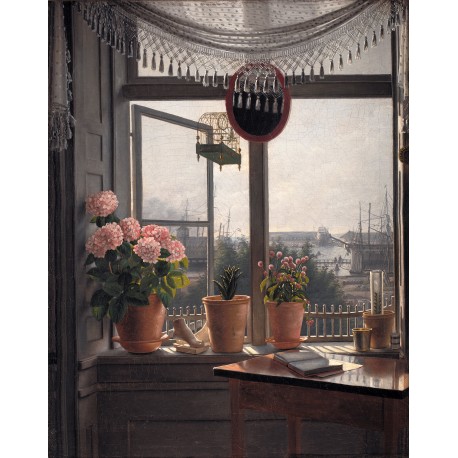 Martinus Rørbye, View from the artist’s window, 1825.