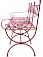 Settee iron garden bench with 3 seats - Versilia