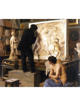 Édouard Joseph Dantan, Un coin d'atelier, 1880-1881, private collection, oil on canvas 