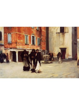 John Singer Sargent - Square in Venice.