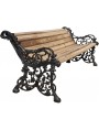 Castiron and teak bench, design Coalbrookdale Company