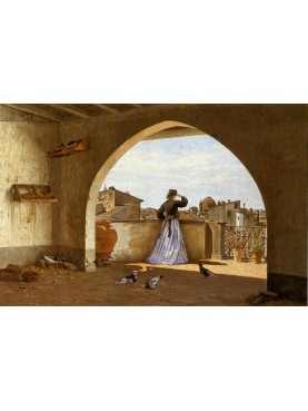 Odoardo Borrani - La mia terrazza, 1865 (Stefano)