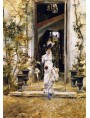 Bellissimo quadro di Giovanni Boldini, Berthe esce per la passeggiata, 1874.