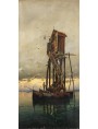 Attending To The Shrine, Venetian Lagoon is a painting by Hermann David Salomon Corrodi.