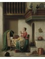 Charles Joseph Grips - Doing the Needlework, 1864.