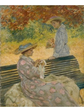 Rupert Bunny, The Garden Bench, 1915, Sydney, Art Gallery of New South Wales, oil on canvas.