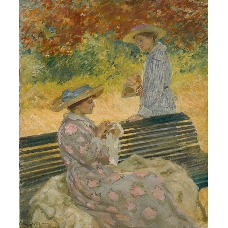Rupert Bunny, The Garden Bench, 1915, Sydney, Art Gallery of New South Wales, oil on canvas.