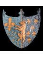 Majolica coat of arms brotherhood of the butchers - Florence