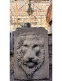 Concrete Lion Head fountain mask